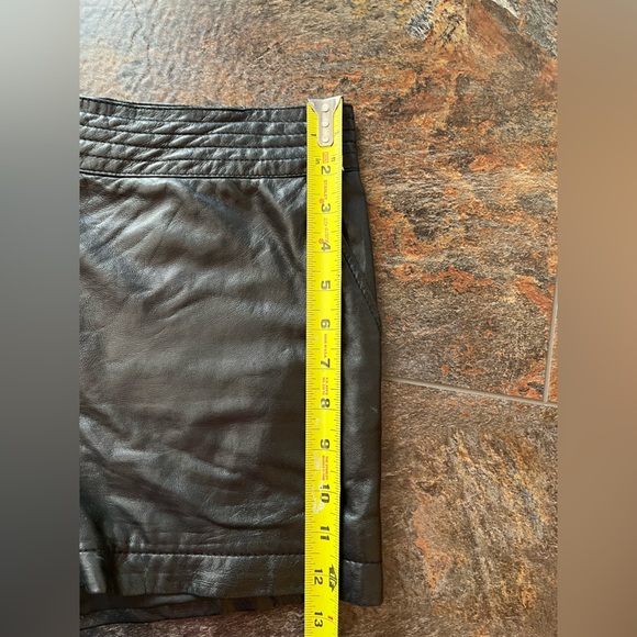 Women’s Trouve’ black 100% leather and fully lined shorts. Buttery soft. Size 10 - Picture 11 of 14